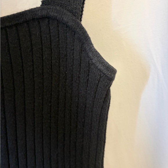 Madewell Black Ribbed Camisole Top size small - Picture 4 of 6